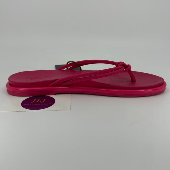OluKai Women's 'Aka Water Resistant Knotted Thong Sandals Pink Plumeria Size 6 - Picture 7 of 11